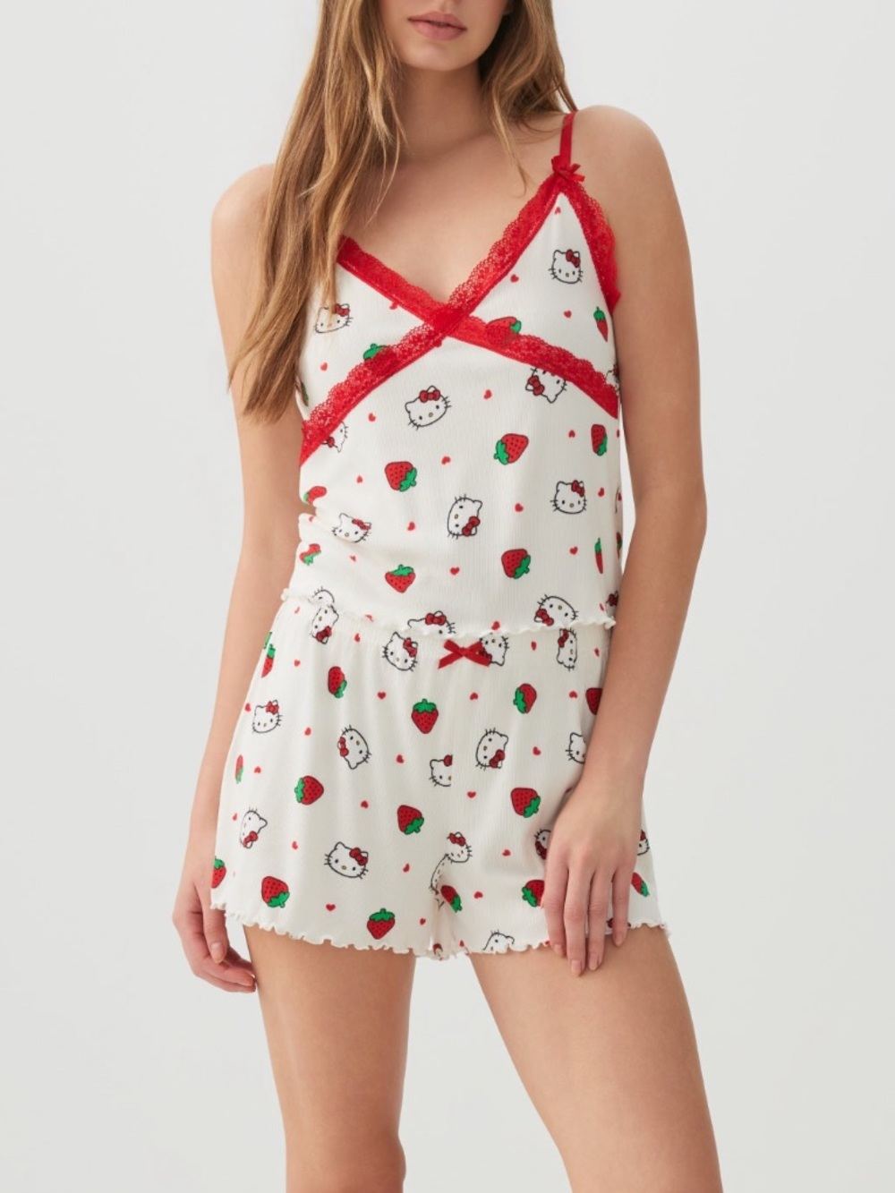NWT Sanrio Hello Kitty Pajama Set Size Small